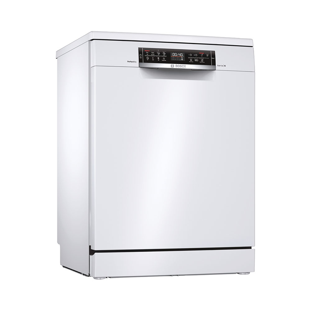 Lavavajillas BOSCH SMS6ZCW42E, Clase C, 60 cm, Blanco, Libre Instalación, 12 Servicios