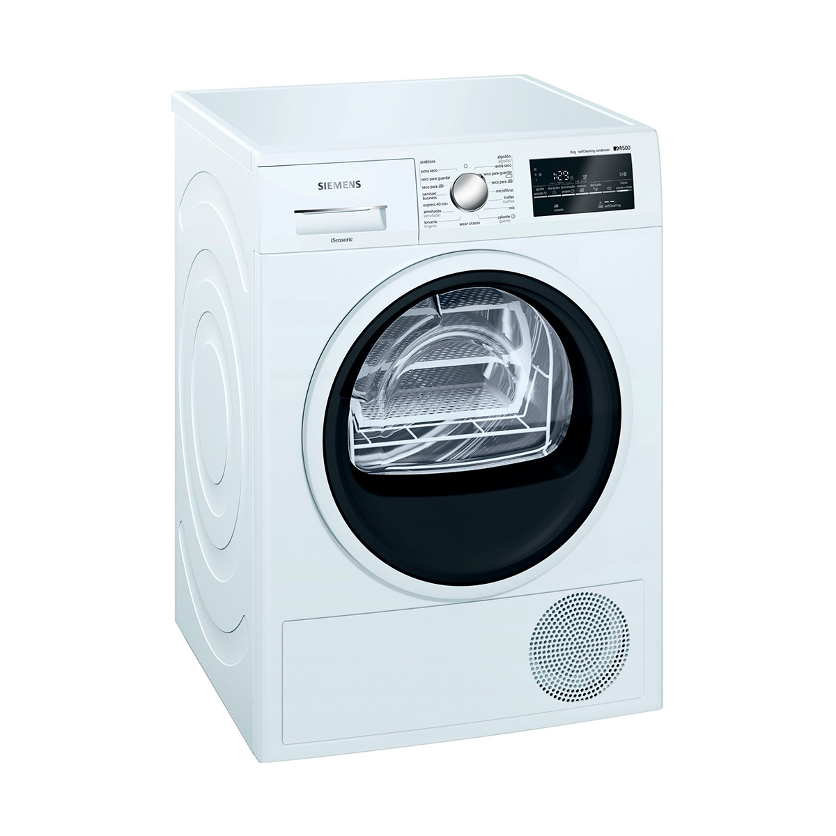 Secadora SIEMENS WT47R461ES, Clase A+++, Blanco, con Bomba de Calor, 8 Kg