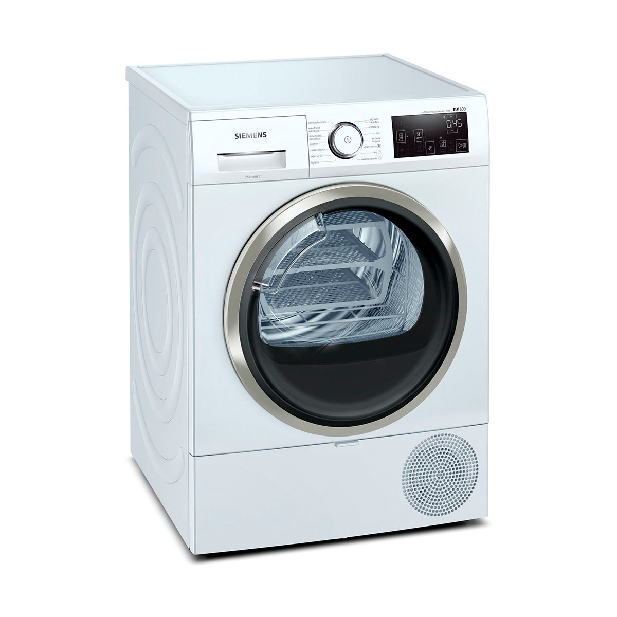 Secadora SIEMENS WT47URH1ES, Clase A+++., Blanco,  con Bomba de Calor, 8 kg