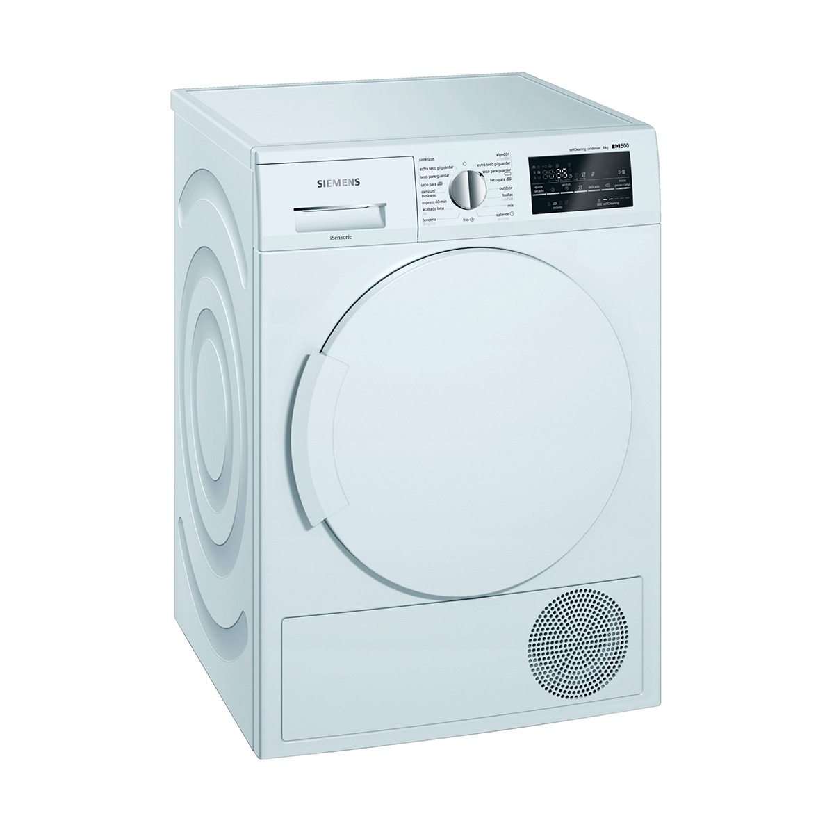 Secadora SIEMENS WT47W461ES, Clase A+++, Blanco, con Bomba de Calor, 8 kg