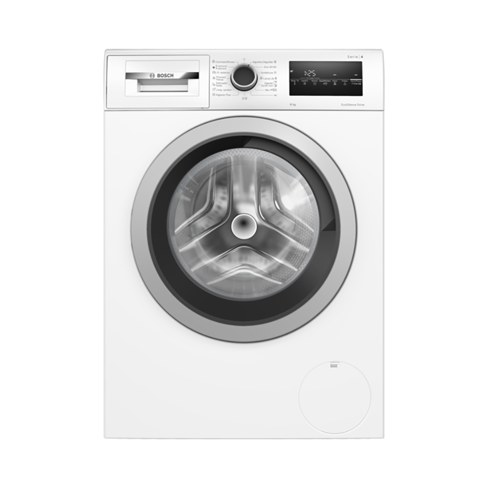Lavadora BOSCH WAN28286ES, Clase A, 8kg, 1400 rpm, Carga Frontal, Blanco.
