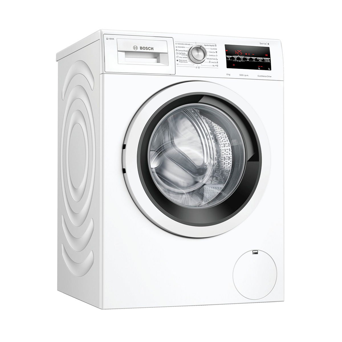 Lavadora BOSCH WAU28S40ES, Clase C, Blanca, de Carga Frontal, 8 kg, 1400 rpm