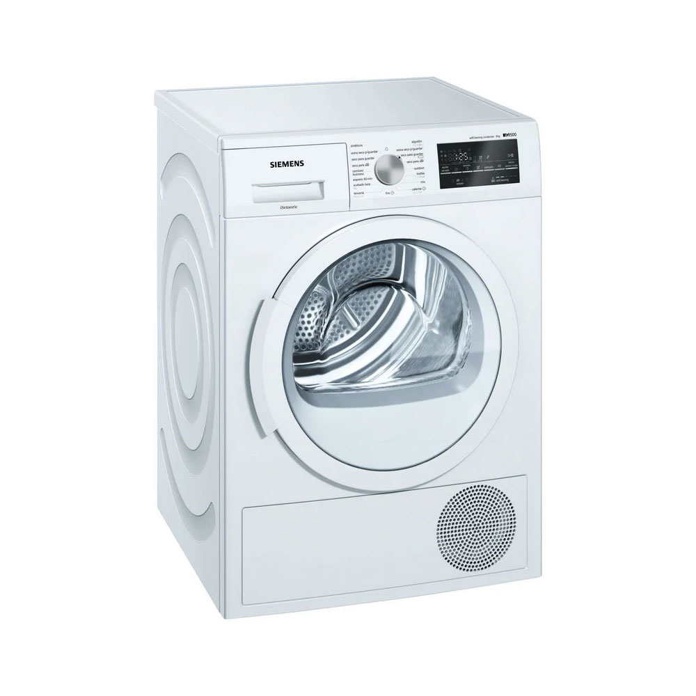 Secadora SIEMENS WT47G439ES, Clase A++, Blanco, Bomba de Calor, Carga Frontal, 8Kg