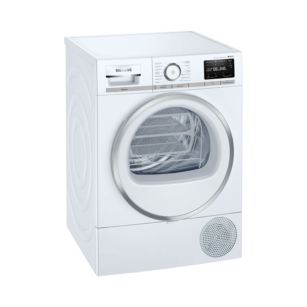 Secadora SIEMENS WT47XEH0ES, Clase A+++, Blanco, con Bomba de Calor,  9kg
