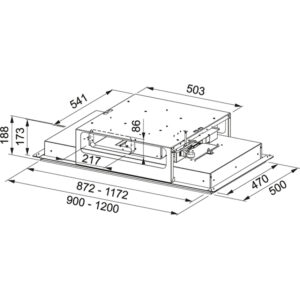 Campana MEPAMSA CIELO SLIM 90 Inox, Clase A+, de Techo