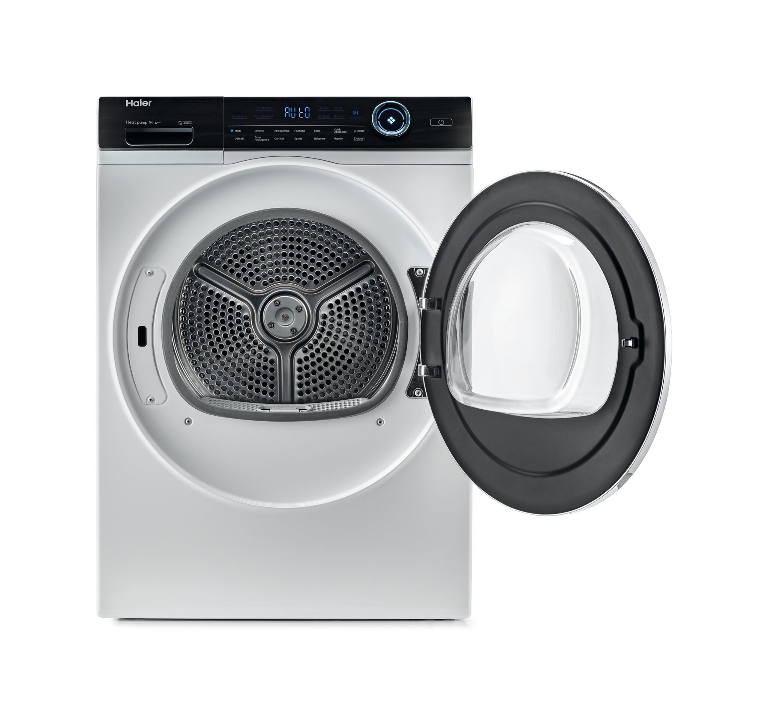 Secadora HAIER HD90A3979S, Clase A+++, 9kg, Inverter, 14 Programas, i-Refresh